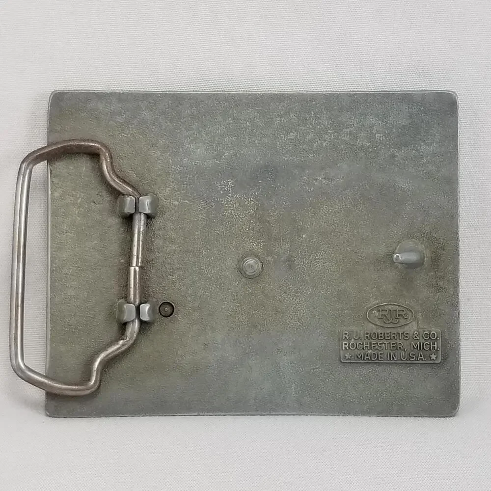 Vintage Belt Buckle Chevrolet Certified Technician Mechanic USA Made By RJR & Co